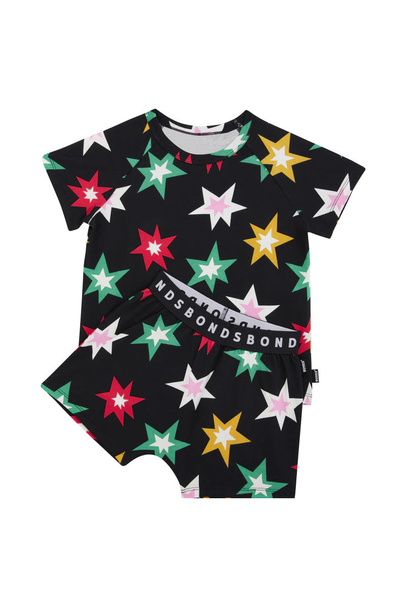 Bonds Kids Tee Sleep Set - Bonds Fairy Lights Black
