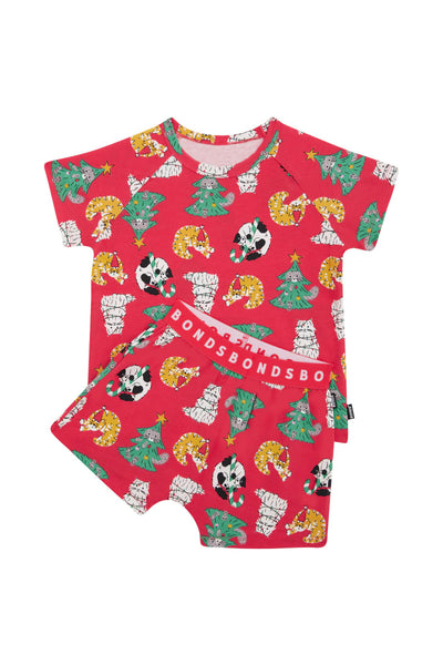 Bonds Kids Tee Sleep Set - Kittens For Christmas