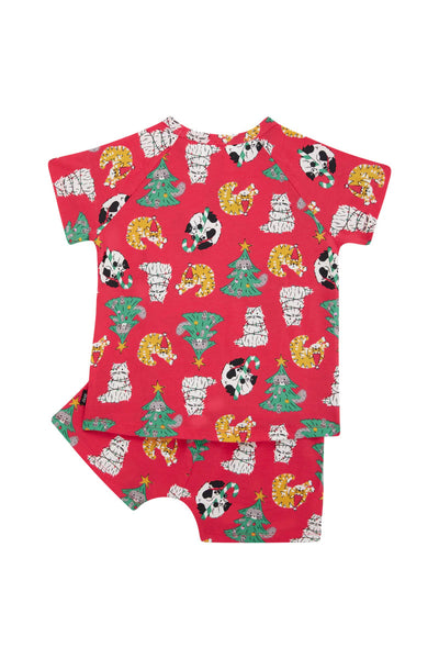 Bonds Kids Tee Sleep Set - Kittens For Christmas