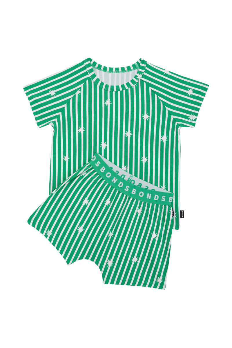 Bonds Kids Tee Sleep Set - Wrapping Paper Stripe