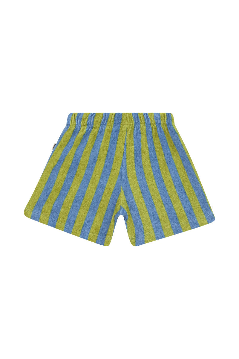 Bonds Kids Terry Toweling Jort - Bonds Vertical Small Stripe Terry