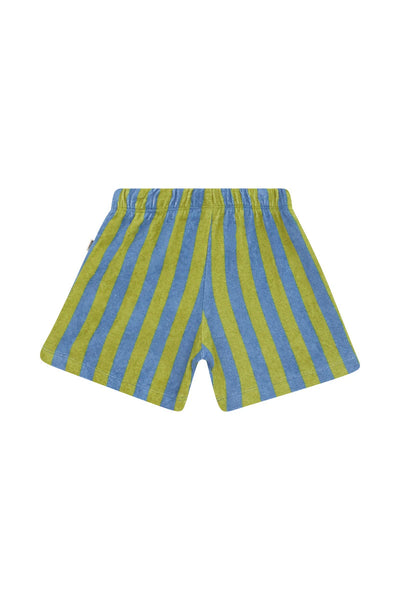 Bonds Kids Terry Toweling Jort - Bonds Vertical Small Stripe Terry