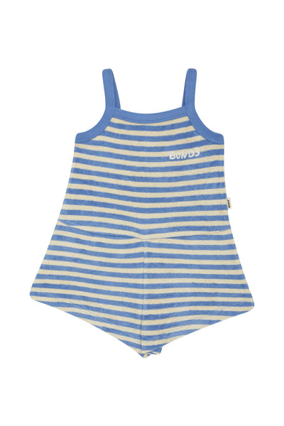 Bonds Kids Terry Toweling Playsuit - Bonds Medium Brenton Stripe