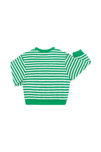 Bonds Kids Terry Toweling Pullover - Bonds Medium Brenton Stripe Frog