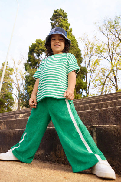 Bonds Kids Terry Toweling Wide Leg Pant - Frog