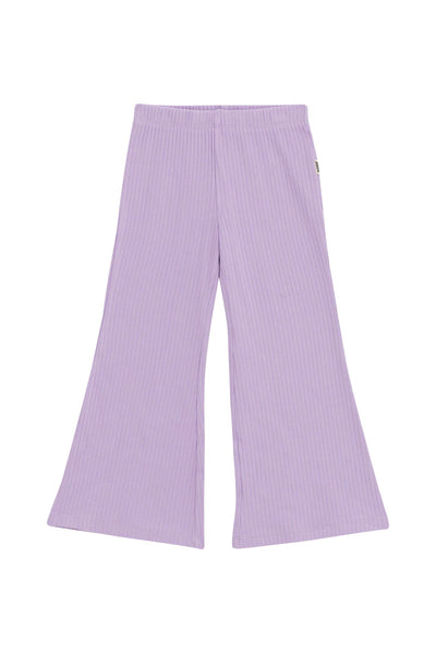Bonds Kids Wide Rib Flare Pant - Cotton Purple Pansy