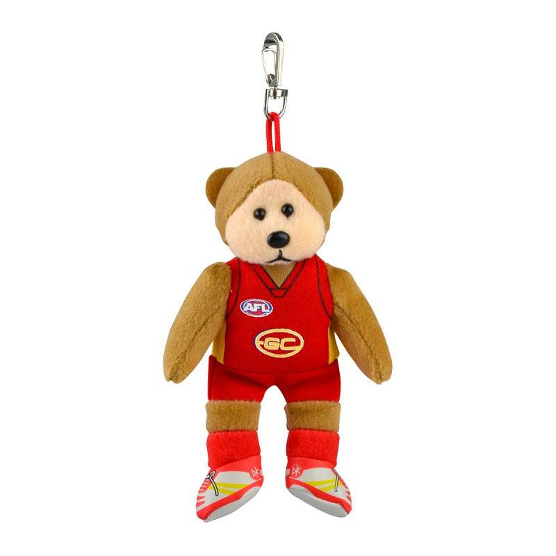 Korimco 14cm AFL Keyclip Gold Coast Soft Toy - Outlet Shop For Kids