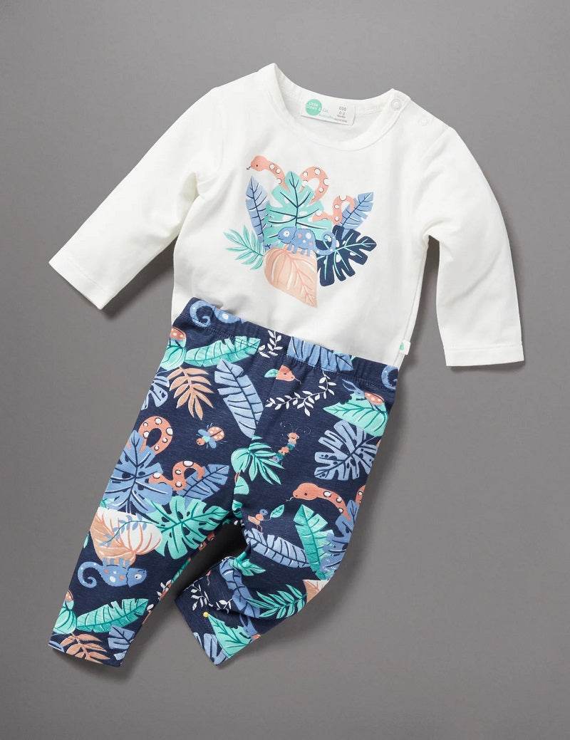 Little Green & Co Bodysuit & Legging Set - Rainforest - Outlet Shop For Kids