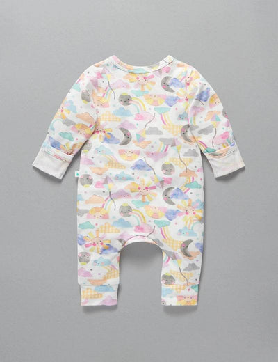 Little Green & Co Jersey Footless Onesie - Sunshine Friends - Outlet Shop For Kids