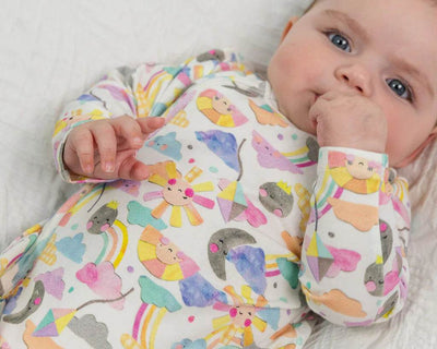 Little Green & Co Jersey Footless Onesie - Sunshine Friends - Outlet Shop For Kids