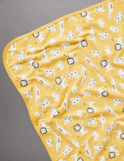 Little Green & Co Jersey Wrap - Zoo Friends Mellow - Outlet Shop For Kids
