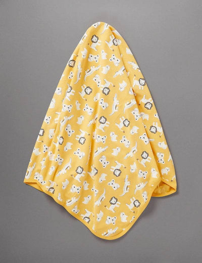 Little Green & Co Jersey Wrap - Zoo Friends Mellow - Outlet Shop For Kids