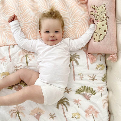 Living Textiles 100% Cotton Knit Cushion - Tropical Mia - Outlet Shop For Kids