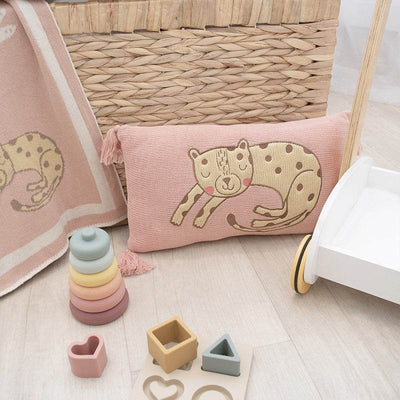 Living Textiles 100% Cotton Knit Cushion - Tropical Mia - Outlet Shop For Kids
