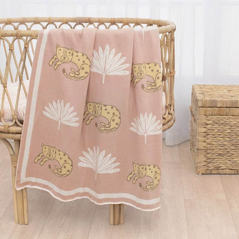 Living Textiles 100% Cotton Knit Pram Blanket - Tropical Mia - Outlet Shop For Kids