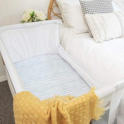 Living Textiles 2 Pack Bedside Co-Sleeper Fitted Sheets - Up Up & Away - Outlet Shop For Kids