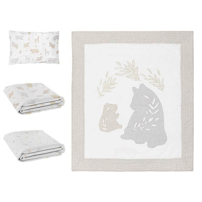 Living Textiles 4 Piece Nursery Set - Bosco Bear - Outlet Shop For Kids