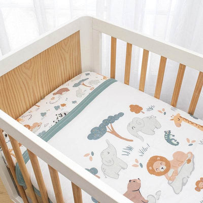 Living Textiles 4 Piece Nursery Set - Day at the Zoo - Outlet Shop For Kids