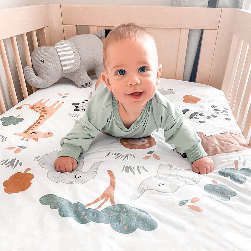 Living Textiles 4 Piece Nursery Set - Day at the Zoo - Outlet Shop For Kids