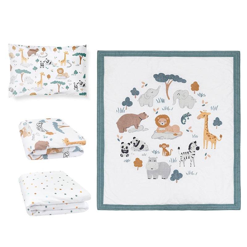 Living Textiles 4 Piece Nursery Set - Day at the Zoo - Outlet Shop For Kids