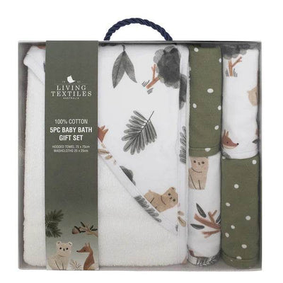 Living Textiles 5 Piece Bath Gift Set - Forest Retreat - Outlet Shop For Kids