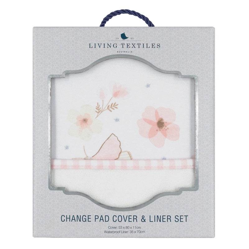 Living Textiles Change Mat Cover and Liner - Butterfly Garden - Outlet Shop For Kids