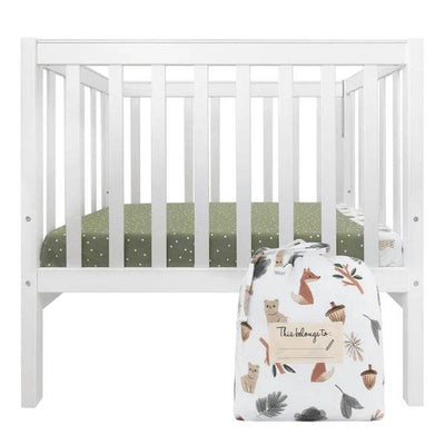 Living Textiles Childcare Cot Fitted Sheet - Olive Green - Outlet Shop For Kids