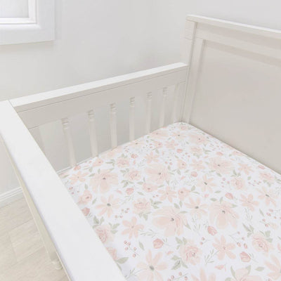 Living Textiles Cot Fitted Sheet - Meadow - Outlet Shop For Kids