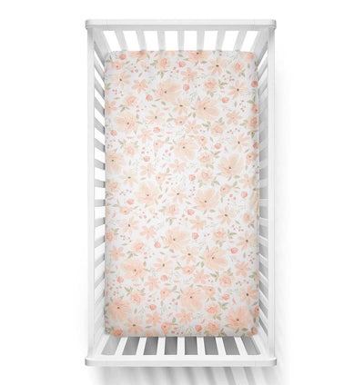 Living Textiles Cot Fitted Sheet - Meadow - Outlet Shop For Kids