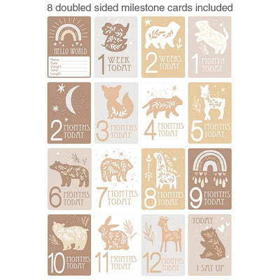 Living Textiles Play Mat With Milestone Cards - Bosco Bear - Outlet Shop For Kids
