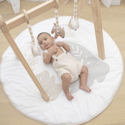 Living Textiles Play Mat With Milestone Cards - Bosco Bear - Outlet Shop For Kids