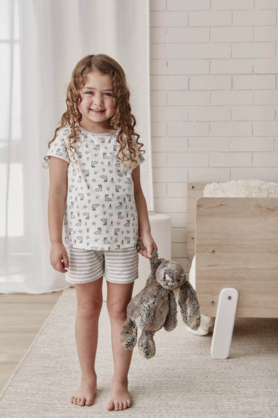 Love To Dream Kids Pyjama Set Short Sleeve - Bunny - Outlet Shop For Kids