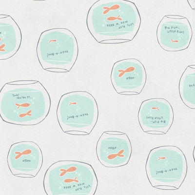 Love To Dream Organic Cotton Sleep Bag 0.2 TOG - Fishbowl White - Outlet Shop For Kids