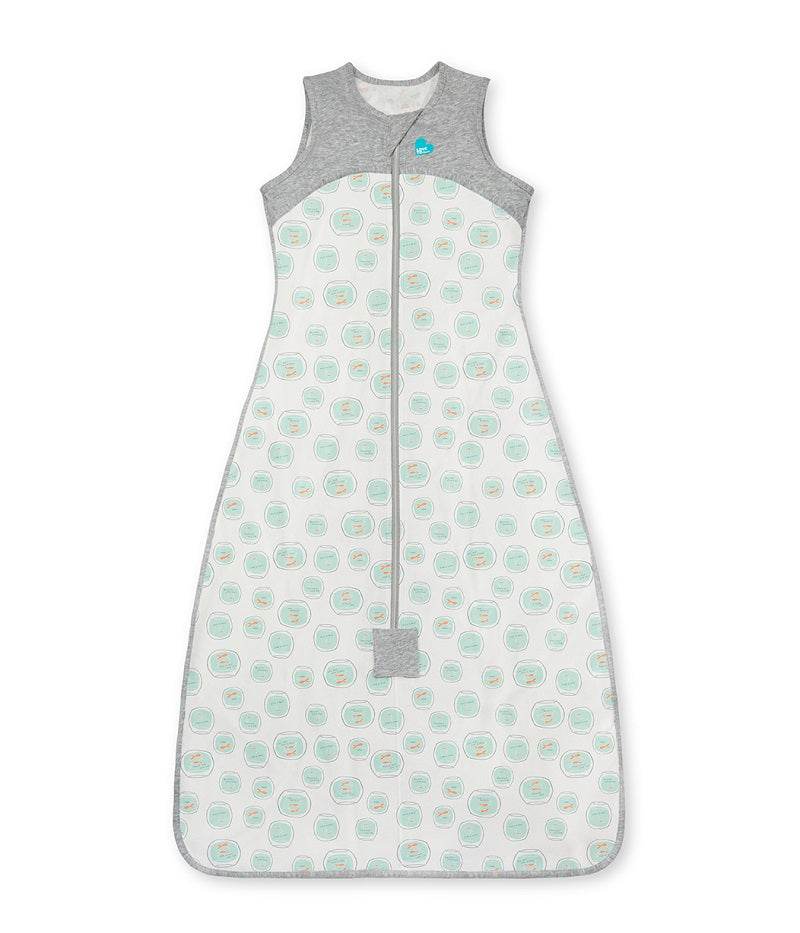 Love To Dream Organic Cotton Sleep Bag 0.2 TOG - Fishbowl White - Outlet Shop For Kids
