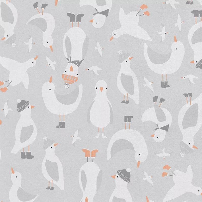 Love To Dream Sleep Suit Organic Cotton 0.2 TOG - Seagulls Grey - Outlet Shop For Kids