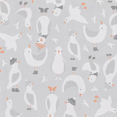 Love To Dream Sleep Suit Organic Cotton 0.2 TOG - Seagulls Grey - Outlet Shop For Kids