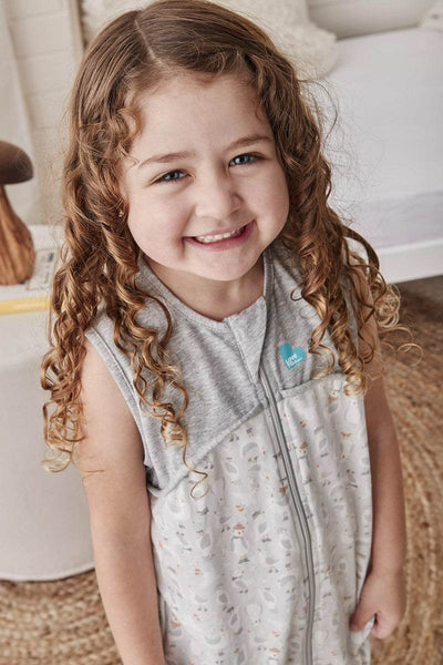 Love To Dream Sleep Suit Organic Cotton 0.2 TOG - Seagulls Grey - Outlet Shop For Kids
