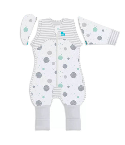 Love To Dream Swaddle Up™ Transition Suit Lite 0.2 TOG - Moon Phases White - Outlet Shop For Kids