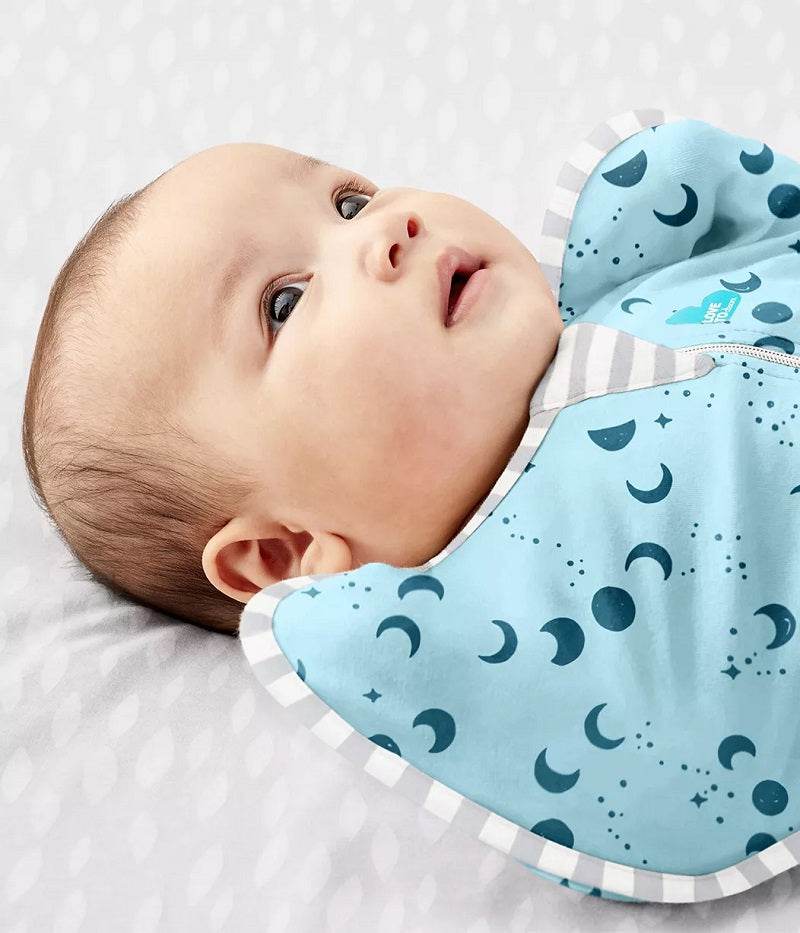 Love To Dream Swaddle Up™ Viscose From Bamboo 0.2 TOG - Moonscape Light Marine - Outlet Shop For Kids