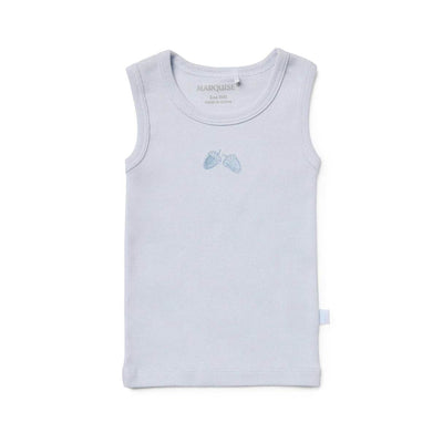 Marquise Blue and White Acorn Singlet 2 Pack - Outlet Shop For Kids