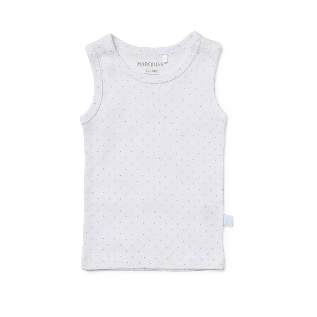 Marquise Blue and White Acorn Singlet 2 Pack - Outlet Shop For Kids