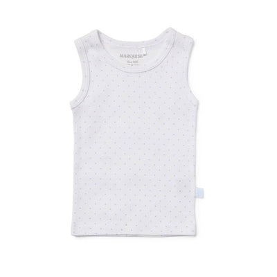 Marquise Blue and White Acorn Singlet 2 Pack - Outlet Shop For Kids