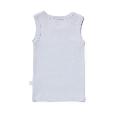 Marquise Blue and White Acorn Singlet 2 Pack - Outlet Shop For Kids