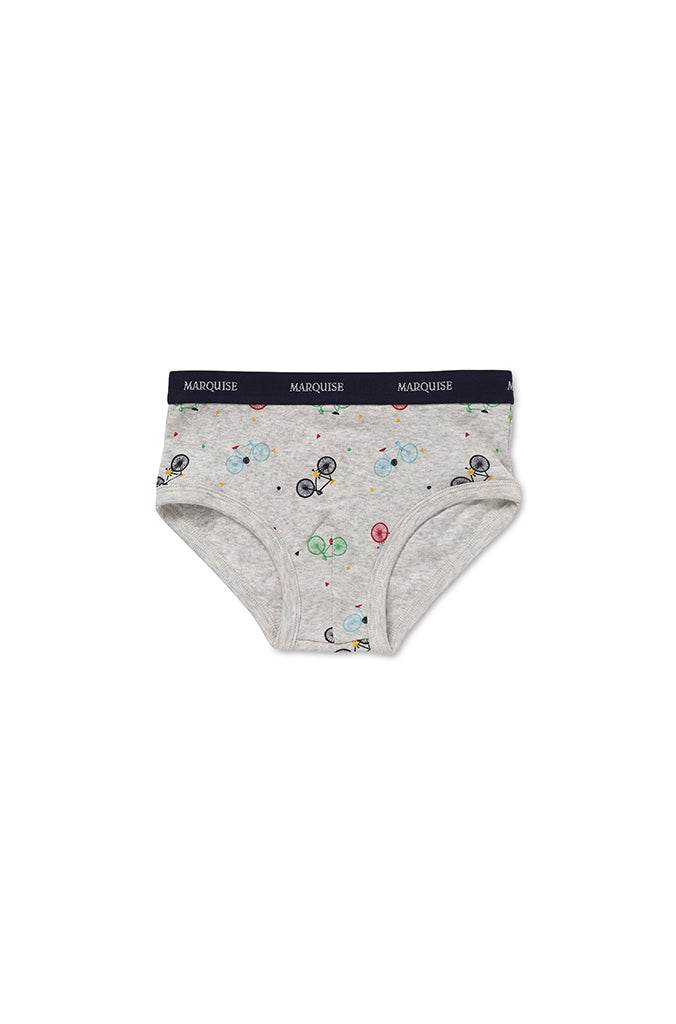 Marquise Boys Bicycle 2 Pack Underwear - Green/Print - Outlet Shop For Kids