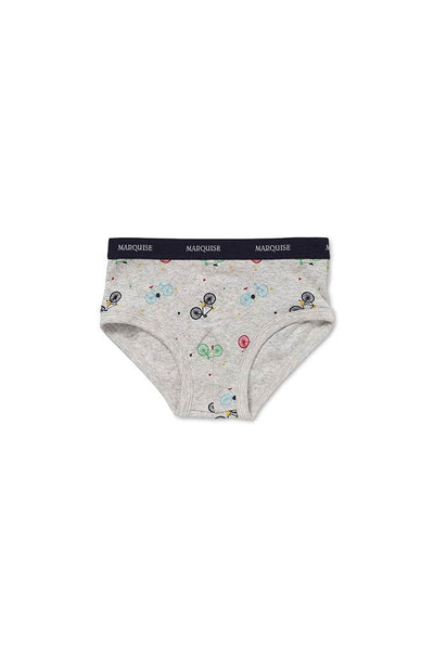 Marquise Boys Bicycle 2 Pack Underwear - Green/Print - Outlet Shop For Kids
