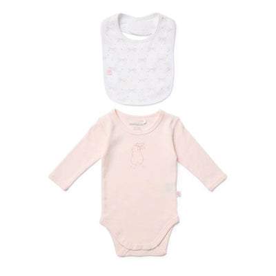Marquise Bunny Bodysuit & Bow Bib 2 Piece Set - Outlet Shop For Kids