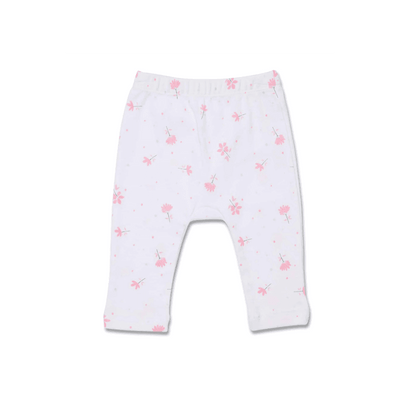 Marquise Daisy Chain Frill Sleeve Top and Pant Set - Pink/Print - Outlet Shop For Kids