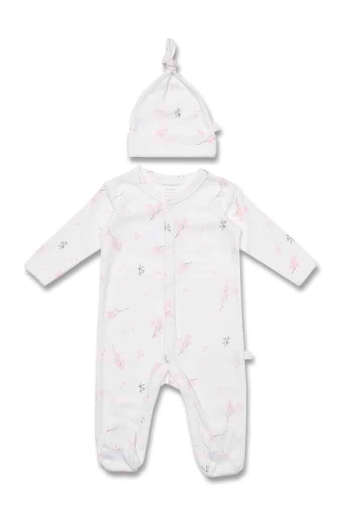Marquise Girls Willow Beanie and Studsuit Pack - Pink Print - Outlet Shop For Kids