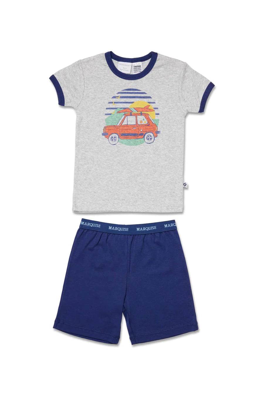 Marquise Gone Surfing Pyjamas - Grey/Navy - Outlet Shop For Kids