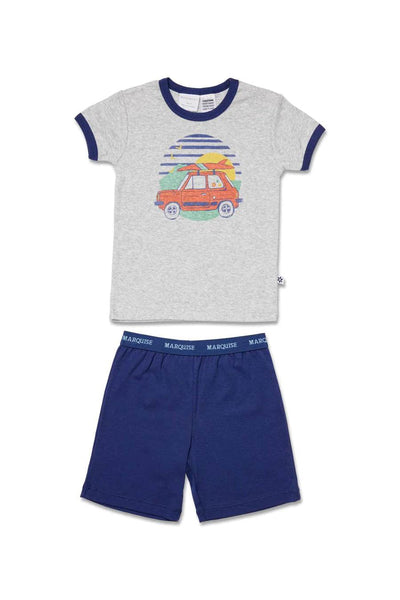 Marquise Gone Surfing Pyjamas - Grey/Navy - Outlet Shop For Kids
